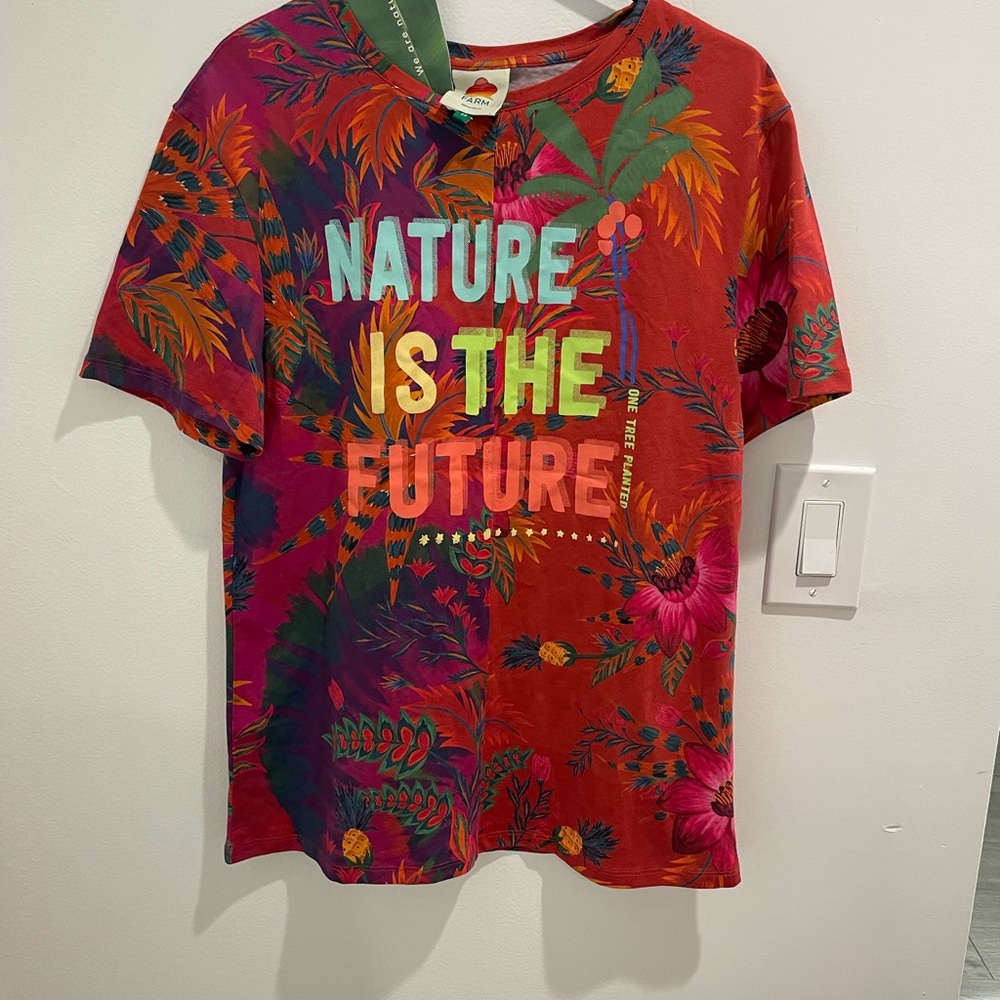 NWT Farm Rio T-shirt, size XS, organic cotton